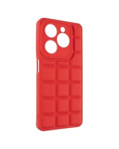 Чохол накладка для TECNO Spark 20/20C/GO 2024/POP 8/Infinix Hot 40i Quadrate Case Червона (Red)
