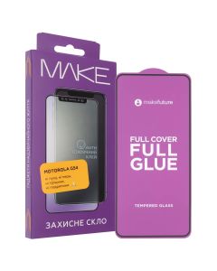Захисне скло для Motorola G54 MakeFuture Чорне (Black)