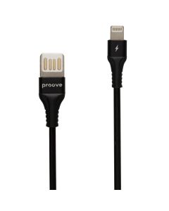 USB кабель Proove Double Way Silicone Lightning 2.4A 1м Чёрный