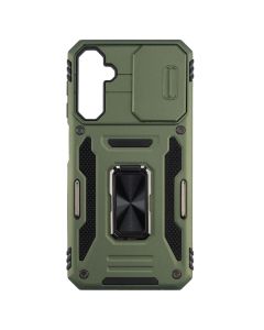 Чехол накладка для Samsung A24 Camshield Army Ring Зелёный (Green)