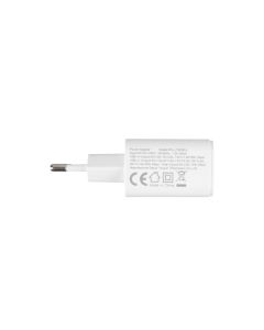 Зарядное устройство XO L130 (1USB + 1USB-C) PD&QC3.0 30W 3A + кабель Type-C to Type-C Белый (White)
