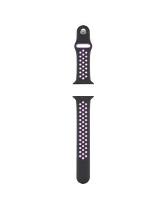 Ремінець для годинника Apple Watch 42/44/45/49 мм Sport Nike+ Чорний Фіолетовий (Black Purple)