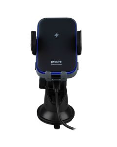 Автотримач Proove Triple Clamp Pro 15W з бездротовою зарядкою Сірий (Metal Grey)