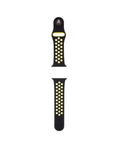 Ремінець для годинника Apple Watch Sport Nike+ 38/40/41 мм Чорний Жовтий (Black Yellow)