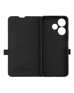 Чохол кейс для Xiaomi Redmi 13 / Poco M6 / Note 13R Flap Case Чорний (Black)