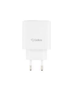 Зарядний пристрій Gelius Radiance GP-HC058 QC3.0/PD25W (1USB + 1USB-C) Білий (White)