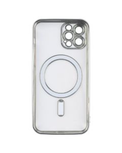 Чехол-накладка для iPhone 12 Pro Luxury Transparent MS Серебристый (Silver)