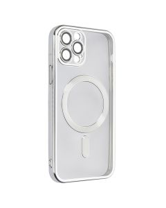 Чехол-накладка для iPhone 12 Pro Luxury Transparent MS Серебристый (Silver)