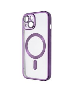 Чехол-накладка для iPhone 15 Luxury Transparent MS Фиолетовый (Purple)