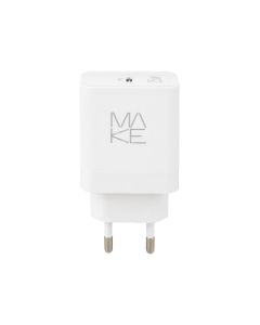 Зарядний пристрій Make (1USB-C) 20W Білий (White)