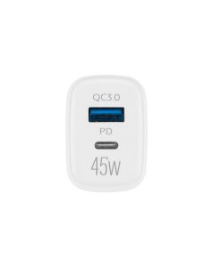 Зарядний пристрій Make (1USB + 1USB-C) 45W Білий (White)