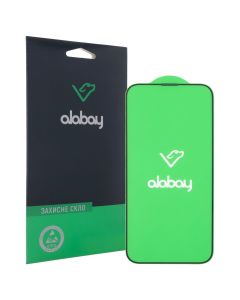 Захисне скло для iPhone 13/13 Pro/14 Alabay Anti Static 3D Чорне (Black)