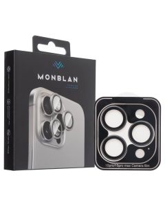 Захисне скло на камеру iPhone 15 Pro/15 Pro Max Monblan Metal Ring Чорний (Black Titanium)