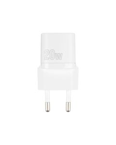 Зарядное устройство Proove Silicone Power PD 20W + кабель Type-C to Lightning Белый (White)