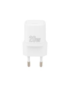 Зарядное устройство Proove Silicone Power PD 20W + кабель Type-C to Lightning Белый (White)