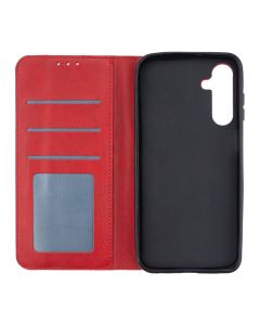 Чохол кейс для Samsung A25 DM Book Case Leather Червоний (Black)