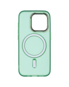 Чехол-накладка для iPhone 15 Pro TPU+PC Lily MagSafe Зеленый (Армейский Зеленый)