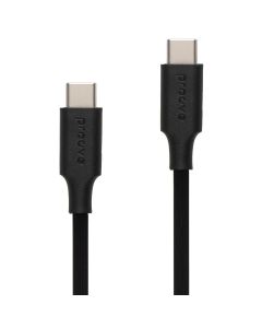 USB-кабель Proove Striped Silicone Type-C to Type-C 60W 1м Черный (Black)