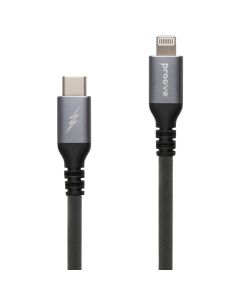 USB кабель Proove ReGen Silicone Type-C to Lightning 1м Чорний (Black)