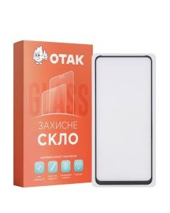 Захисне скло для Infinix Hot 40 Full Чорне (Black)