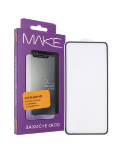 Захисне скло для ZTE A75 MakeFuture Чорне (Black)