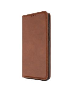 Чехол кейс для Samsung A05 DM Book Case Leather Коричневый (темно-коричневый)