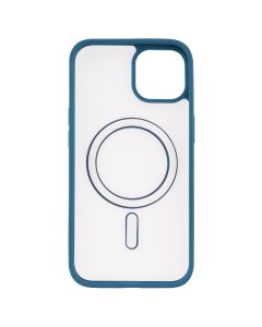 Чохол-накладка для iPhone 13 DM Translucent Color MagSafe Синя (Blue)
