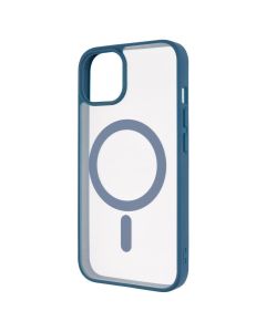 Чохол-накладка для iPhone 13 DM Translucent Color MagSafe Синя (Blue)