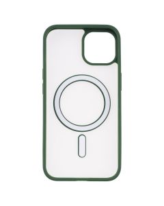 Чохол накладка для iPhone 13 DM Translucent Color MagSafe Зелена (Forest Green)