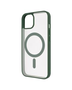 Чохол накладка для iPhone 13 DM Translucent Color MagSafe Зелена (Forest Green)