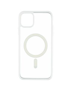 Чехол накладка для iPhone 11 DM Frosted Acrylic MagSafe Белый (White)