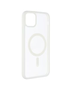 Чехол накладка для iPhone 11 DM Frosted Acrylic MagSafe Белый (White)