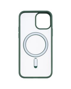 Чохол накладка для iPhone 12 DM Frosted Acrylic MagSafe Зелена (Dark Green)