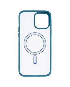 Чехол накладка для iPhone 13 Pro Max DM Frosted Acrylic MagSafe Синий (Navy Blue)