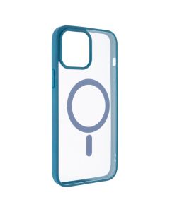 Чехол накладка для iPhone 13 Pro Max DM Frosted Acrylic MagSafe Синий (Navy Blue)