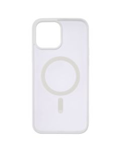 Чехол накладка для iPhone 13 Pro Max DM Frosted Acrylic MagSafe Белый (White)