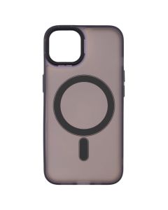 Чохол-накладка для iPhone 14 DM Translucent Color MagSafe Чорна (Черный)