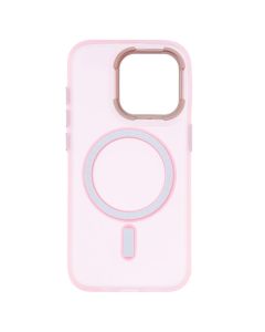 Чехол-накладка для iPhone 15 Pro DM Translucent Color MagSafe Розовый (розовый)