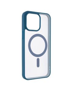 Чехол накладка для iPhone 15 Pro Max DM Frosted Acrylic MagSafe Синий (Navy Blue)