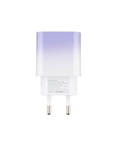 Зарядний пристрій Gelius Merge GP-HC060 GAN 30W (1USB+1USB-C) Фіолетовий (Violet)