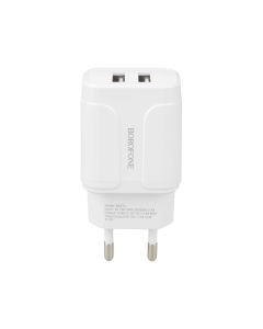 Зарядний пристрій Borofone BA37A (2USB) 2.4A + кабель Type-C Чорний (Black)