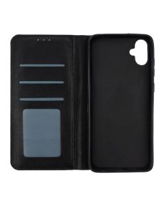 Чехол кейс для Samsung A05 DM Book Case Leather Черный (Black)