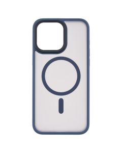 Чохол накладка для iPhone 15 Pro Max MiaMi Pjur with MagSafe Синя (Peak Blue)