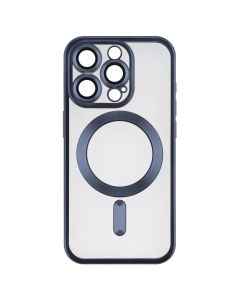 Чехол-накладка для iPhone 15 Pro WAVE Metal Matte с магнитным кольцом MagSafe Синий (Blue)