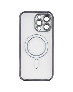 Чехол накладка для iPhone 14 Pro Max Metal Matte Case with Magnetic Ring MagSafe Фиолетовый (Purple)