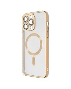 Чохол накладка для iPhone 14 Pro Max WAVE Metal Matte Case with Magnetic Ring MagSafe Золота (Gold)