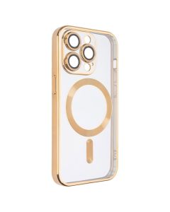 Чохол накладка для iPhone 14 Pro WAVE Metal Matte Case with Magnetic Ring MagSafe Золота (Gold)