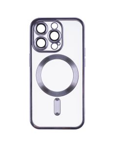 Чехол-накладка для iPhone 14 Pro Metal Matte Case с магнитным кольцом MagSafe Фиолетовый (Purple)