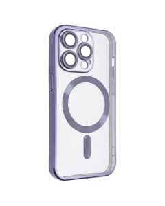Чехол-накладка для iPhone 14 Pro Metal Matte Case с магнитным кольцом MagSafe Фиолетовый (Purple)