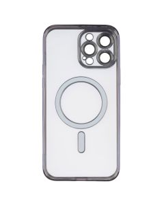 Чехол накладка для iPhone 13 Pro Max Metal Matte Case с магнитным кольцом MagSafe Фиолетовый